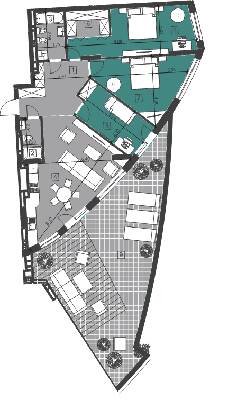 3-кімнатна 119.28 м² в ЖК Парус City від 21 900 грн/м², Львів