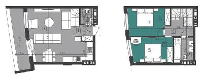 Дворівнева 79.7 м² в ЖК Парус City від 26 700 грн/м², Львів