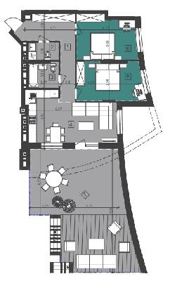 2-кімнатна 86.3 м² в ЖК Парус City від 26 700 грн/м², Львів