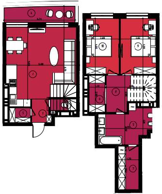 Дворівнева 88.81 м² в ЖК Парус Smart від 18 850 грн/м², Львів