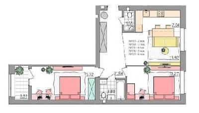2-кімнатна 70.92 м² в ЖК Синергия Glass від 15 200 грн/м², Рівне
