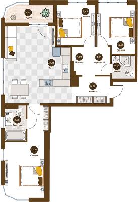 3-кімнатна 89.4 м² в ЖК Пасічний від 20 900 грн/м², Львів