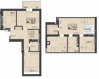 Двухуровневая 122.32 м² в ЖК Park Residence от 24 600 грн/м², с. Софиевская Борщаговка
