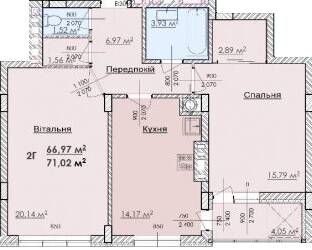 2-комнатная 71.02 м² в ЖК Соняшник от 17 000 грн/м², Львов