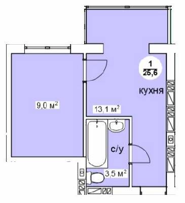 Смарт 25.6 м² в ЖК Нова Данія від 22 500 грн/м², с. Софіївська Борщагівка