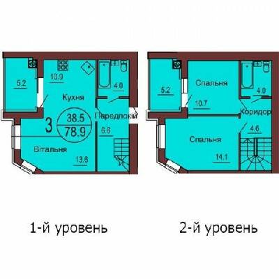 Двухуровневая 78.9 м² в ЖК София Клубный от 30 000 грн/м², с. Софиевская Борщаговка