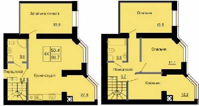 Двухуровневая 98.7 м² в ЖК София Клубный от 16 650 грн/м², с. Софиевская Борщаговка