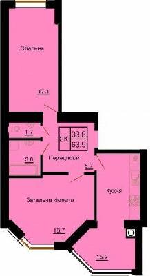 2-комнатная 63.9 м² в ЖК София Клубный от 24 000 грн/м², с. Софиевская Борщаговка
