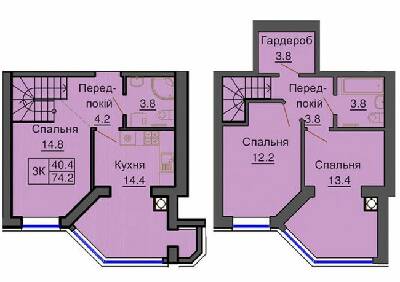 Двухуровневая 74.2 м² в ЖК София Клубный от 24 000 грн/м², с. Софиевская Борщаговка