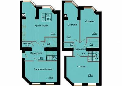Двухуровневая 141.7 м² в ЖК София Клубный от 30 000 грн/м², с. Софиевская Борщаговка