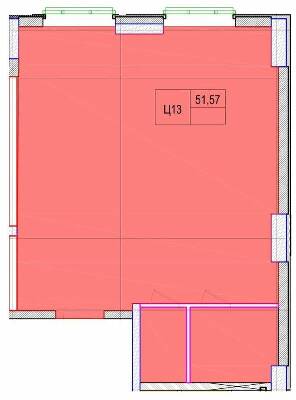 2-кімнатна 51.57 м² в КБ Олімпія від 14 500 грн/м², с. Софіївська Борщагівка
