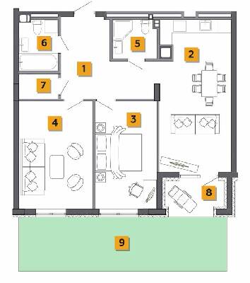 2-кімнатна 77.52 м² в ЖК Basa city від 25 000 грн/м², с. Ходосівка