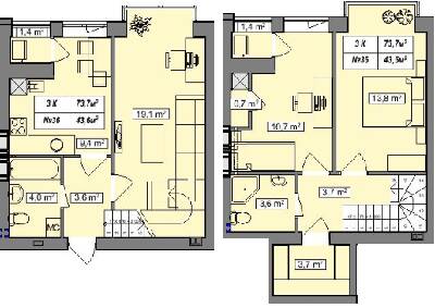 Дворівнева 73.7 м² в ЖК Гудвіл від 23 000 грн/м², с. Хотів