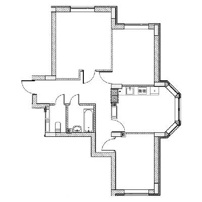 3-кімнатна 71.8 м² в ЖК City Park від 21 000 грн/м², м. Ірпінь