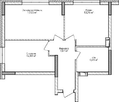 2-кімнатна 57.8 м² в ЖК City Park від 19 800 грн/м², м. Ірпінь