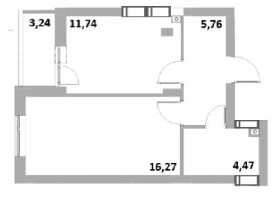 1-кімнатна 47 м² в ЖК Green Side від 22 800 грн/м², м. Ірпінь