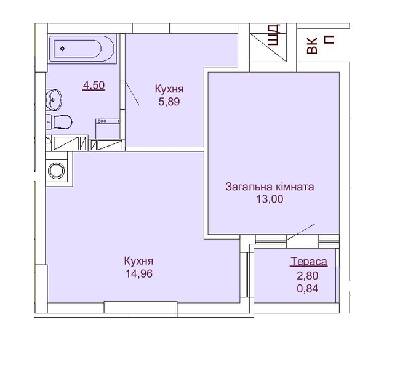 1-кімнатна 39.19 м² в ЖК Royal Park від 27 550 грн/м², м. Ірпінь