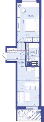 1-кімнатна 47.5 м² в ЖК Utlandia від 27 400 грн/м², м. Ірпінь