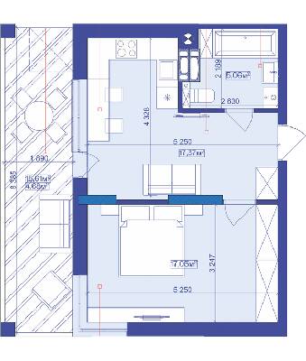 1-кімнатна 51.3 м² в ЖК Utlandia від 27 400 грн/м², м. Ірпінь