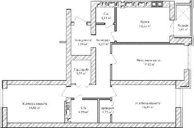3-кімнатна 87.86 м² в ЖК Синергія Сіті від 15 600 грн/м², м. Ірпінь