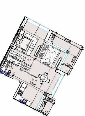 1-кімнатна 51.16 м² в ЖК ITown від 37 950 грн/м², Одеса