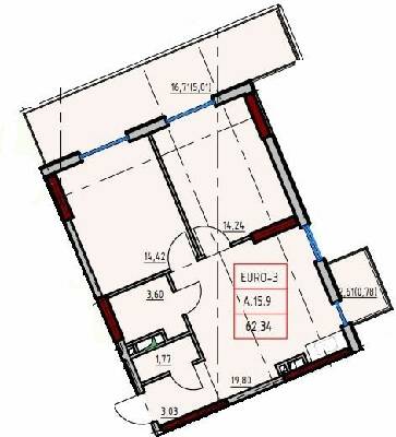 2-кімнатна 62.34 м² в ЖК ITown від 32 950 грн/м², Одеса