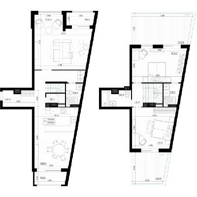 Дворівнева 135.41 м² в ЖК PARKTOWN від 24 000 грн/м², смт Гостомель