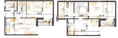 Дворівнева 96.88 м² в ЖК Гостомель Residence від 18 800 грн/м², смт Гостомель