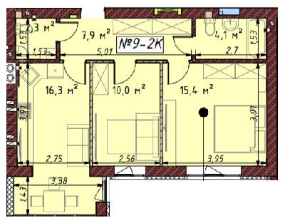 2-кімнатна 56 м² в ЖК Гостомельські Липки-5 від 12 500 грн/м², смт Гостомель