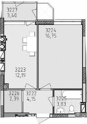 1-комнатная 41.14 м² в ЖК Лесная сказка 2 от 31 000 грн/м², Киев