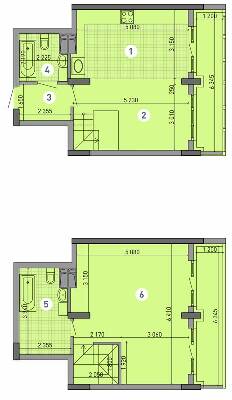 Двухуровневая 86.2 м² в ЖК Паркове місто от 38 700 грн/м², Киев