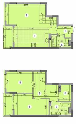 Двухуровневая 91.84 м² в ЖК Паркове місто от 35 900 грн/м², Киев