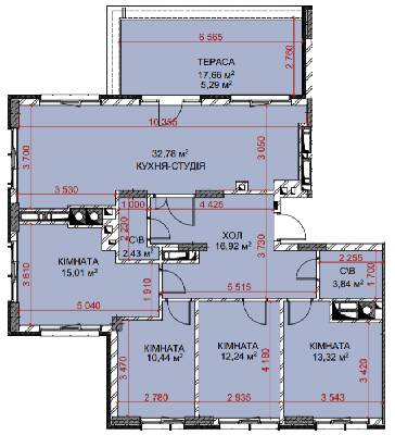 4-кімнатна 112.27 м² в ЖК Riverside від 38 800 грн/м², с. Погреби