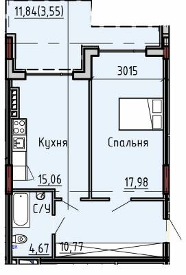 1-кімнатна 52.03 м² в ЖК Пространство на Маячном від 32 600 грн/м², Одеса