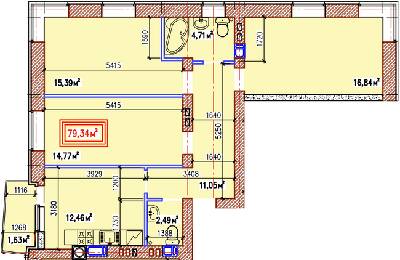3-кімнатна 79.34 м² в ЖК Затишний квартал від 29 500 грн/м², с. Софіївська Борщагівка