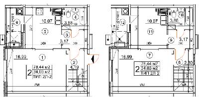 Дворівнева 78.44 м² в ЖК Квартал Тарасівський від 16 650 грн/м², с. Тарасівка
