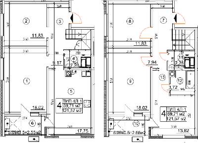Дворівнева 121.57 м² в ЖК Квартал Тарасівський від 15 825 грн/м², с. Тарасівка
