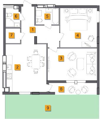 2-кімнатна 74.83 м² в ЖК Basa city від 34 000 грн/м², с. Ходосівка