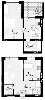Дворівнева 76.01 м² в ЖК City Lake від 19 500 грн/м², с. Шевченкове