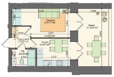 1-кімнатна 47.42 м² в ЖК Art Residence від 22 750 грн/м², м. Ірпінь