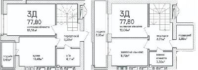 Дворівнева 77.8 м² в ЖК Синергія Сіті (Kvartal Group) від 17 000 грн/м², м. Ірпінь