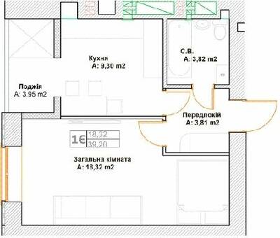 1-кімнатна 39.2 м² в ЖК Фортуна-2 від 27 400 грн/м², м. Ірпінь