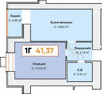 Однокімнатні в ЖК Continent