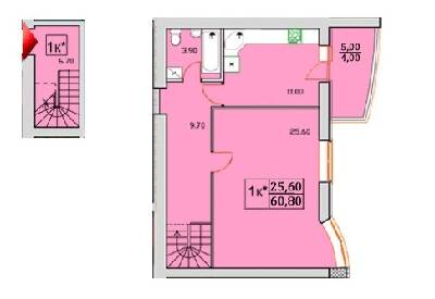 Дворівнева 60.8 м² в ЖК Сонячна Оселя від 21 000 грн/м², м. Буча