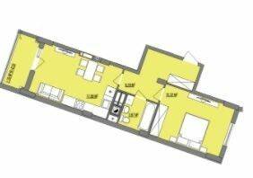 1-комнатная 45.3 м² в ЖК Маеток Винниковский от 16 500 грн/м², г. Винники