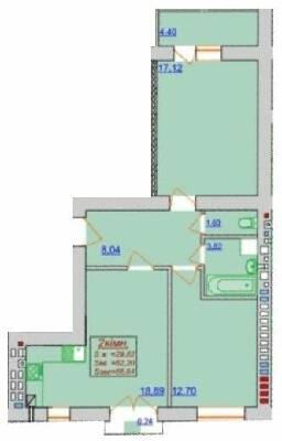 2-комнатная 66.64 м² в ЖК Квартал Лемковский от 11 000 грн/м², Ивано-Франковск