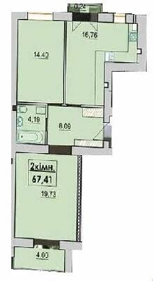 2-комнатная 67.41 м² в ЖК Квартал Лемковский от 11 000 грн/м², Ивано-Франковск