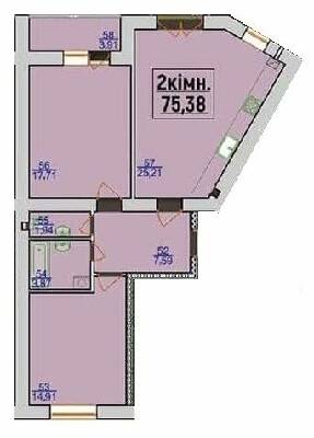 2-комнатная 75.38 м² в ЖК Квартал Лемковский от 11 700 грн/м², Ивано-Франковск