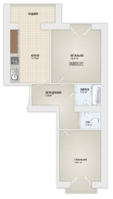 2-комнатная 62.5 м² в ЖК Городок Мануфактура от 13 900 грн/м², Ивано-Франковск