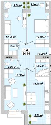 3-комнатная 84.7 м² в ЖР Княгинин от 13 500 грн/м², Ивано-Франковск